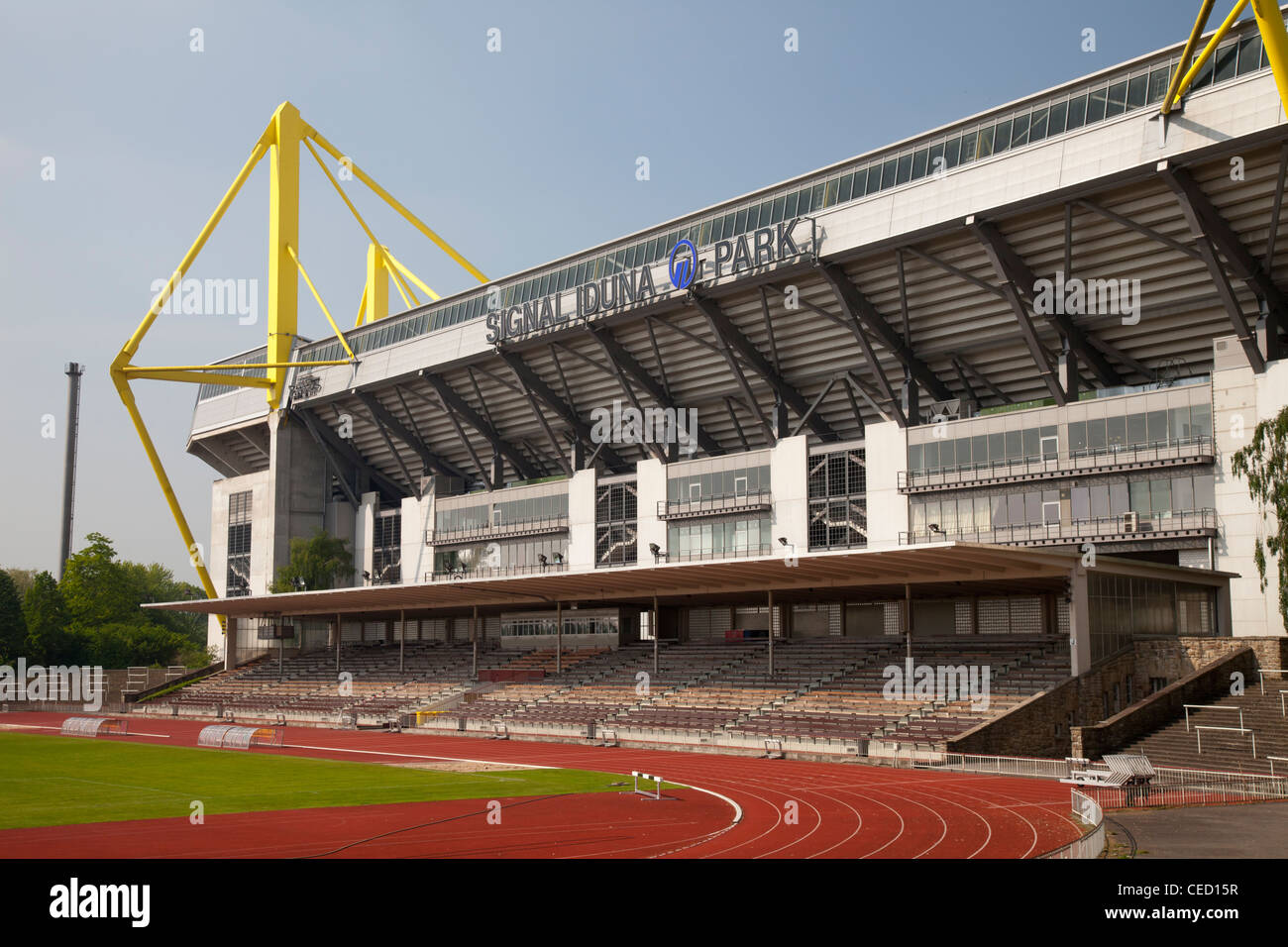 Stade Signal Iduna Park, Dortmund, Ruhr, Nordrhein-Westfalen, Germany, Europe Banque D'Images