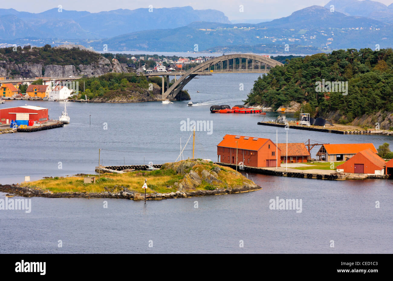 Engoey Bridge, Stavanger, Norvège Banque D'Images