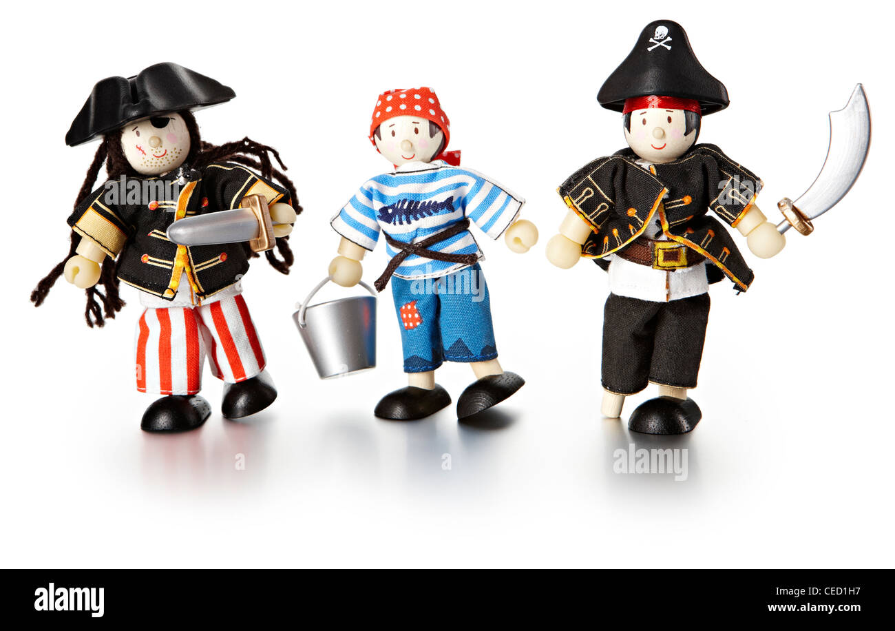 Bateau de pirate toy dolls Banque D'Images