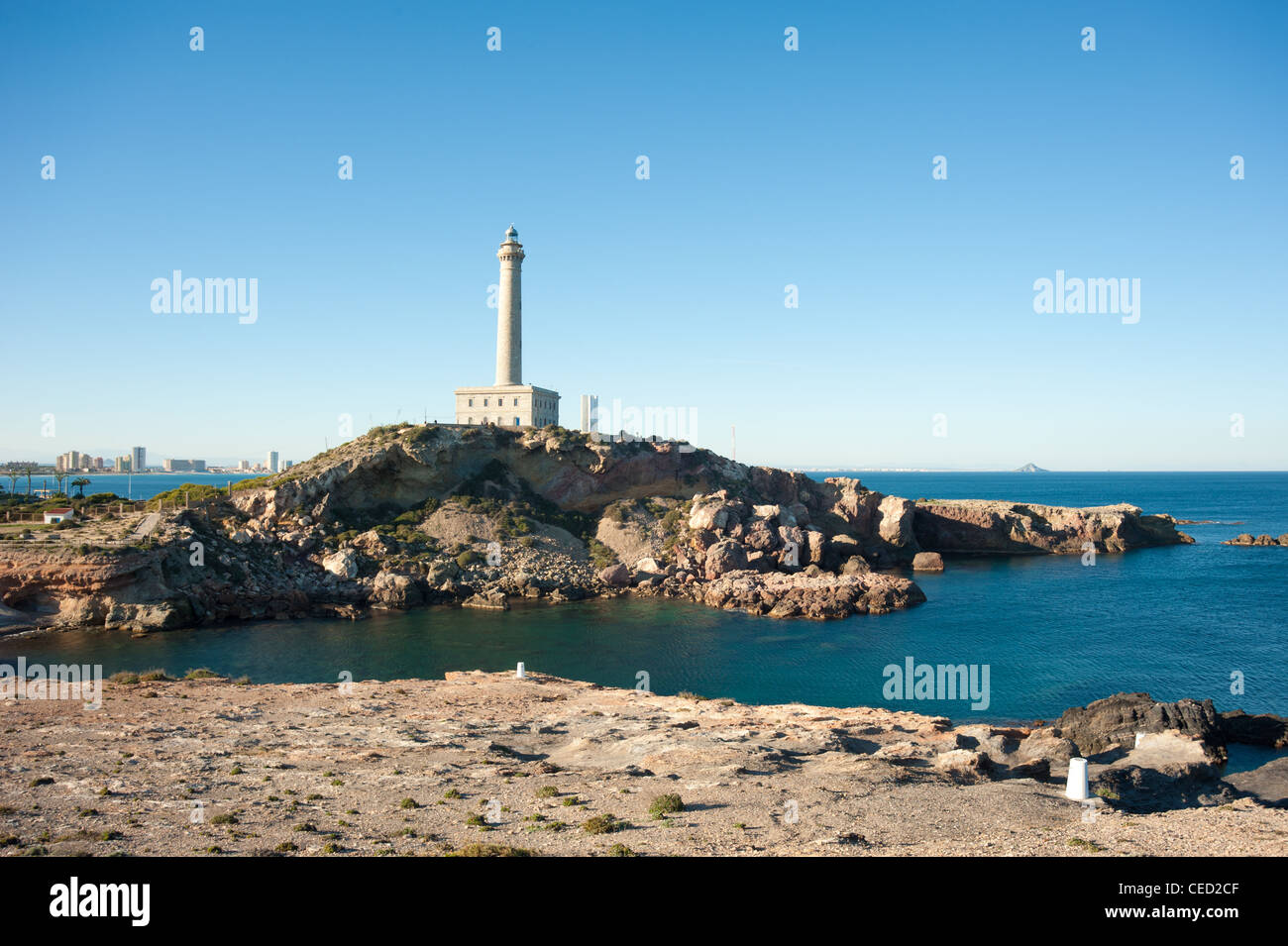 Le phare de Cabo de Palos à La Manga, Murcia, Espagne Photo Stock - Alamy