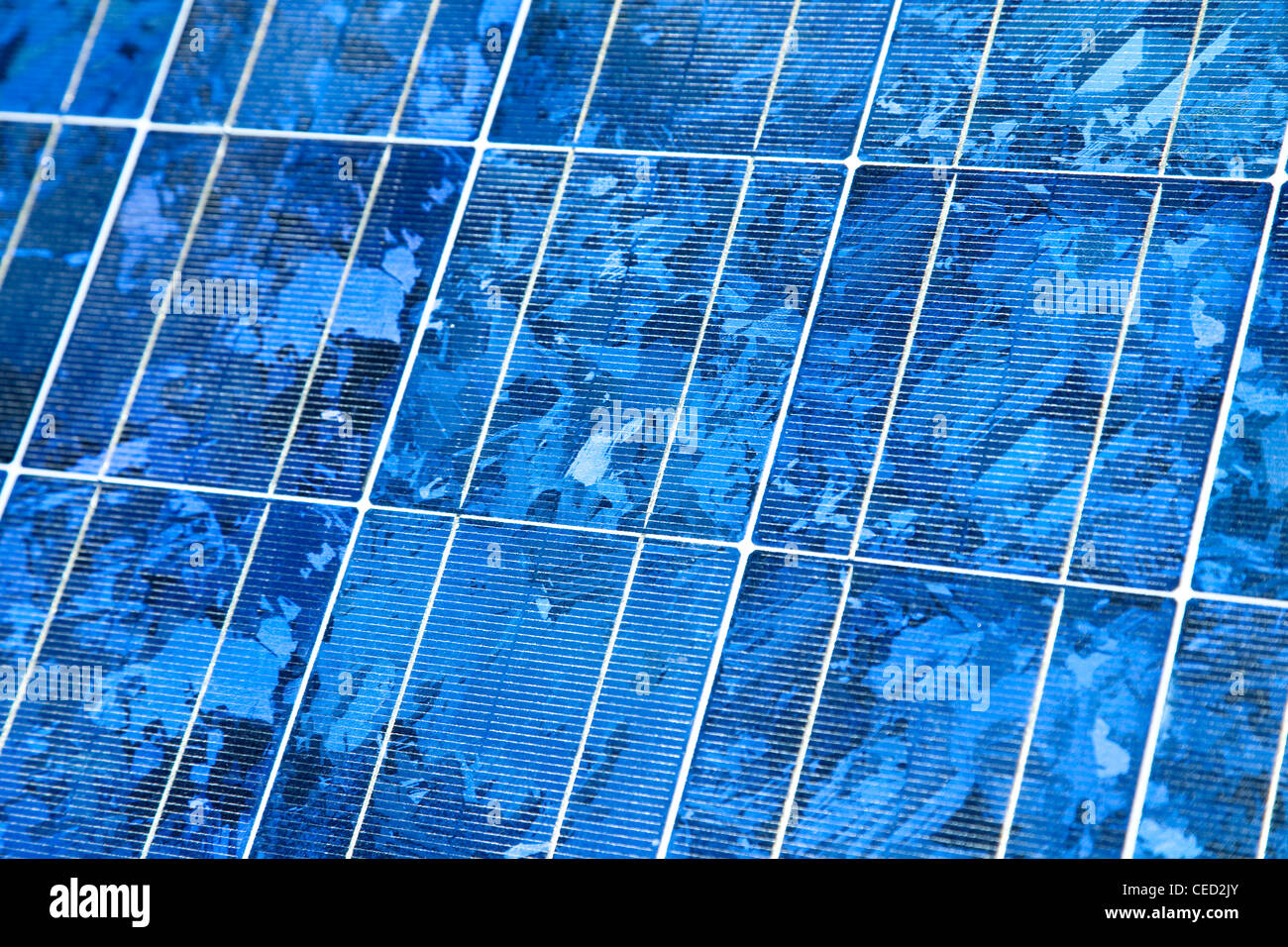 Panneau solaire, close-up - Photovoltaik, Nahaufnahme Modul Banque D'Images