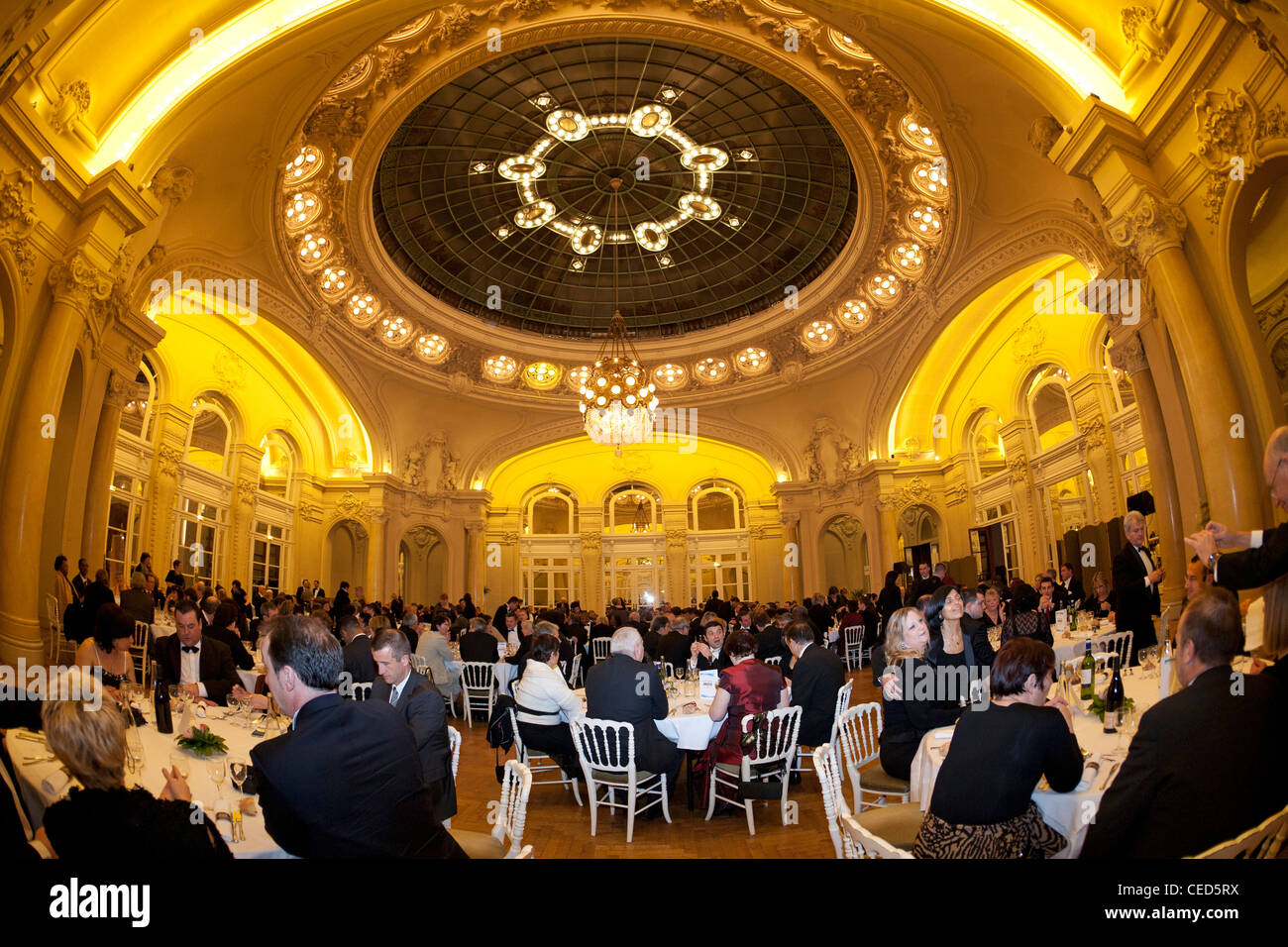 Une réception dans le Salon Berlioz de l'Opéra de Vichy (Centre des Congrès). Réception dans le salon Berlioz de l'opéra de Vichy. Banque D'Images
