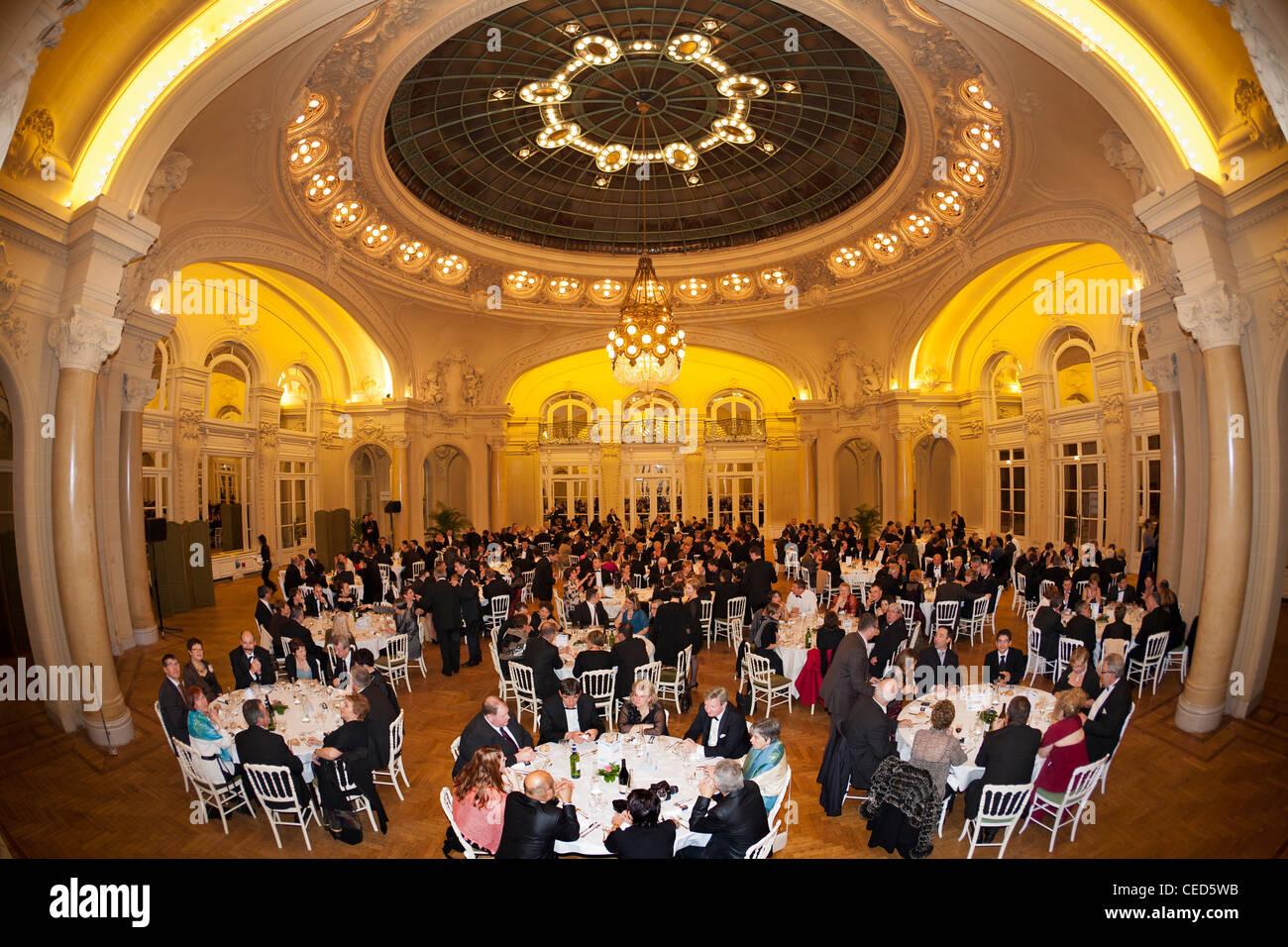 Une réception dans le Salon Berlioz de l'Opéra de Vichy (Centre des Congrès). Réception dans le salon Berlioz de l'opéra de Vichy. Banque D'Images