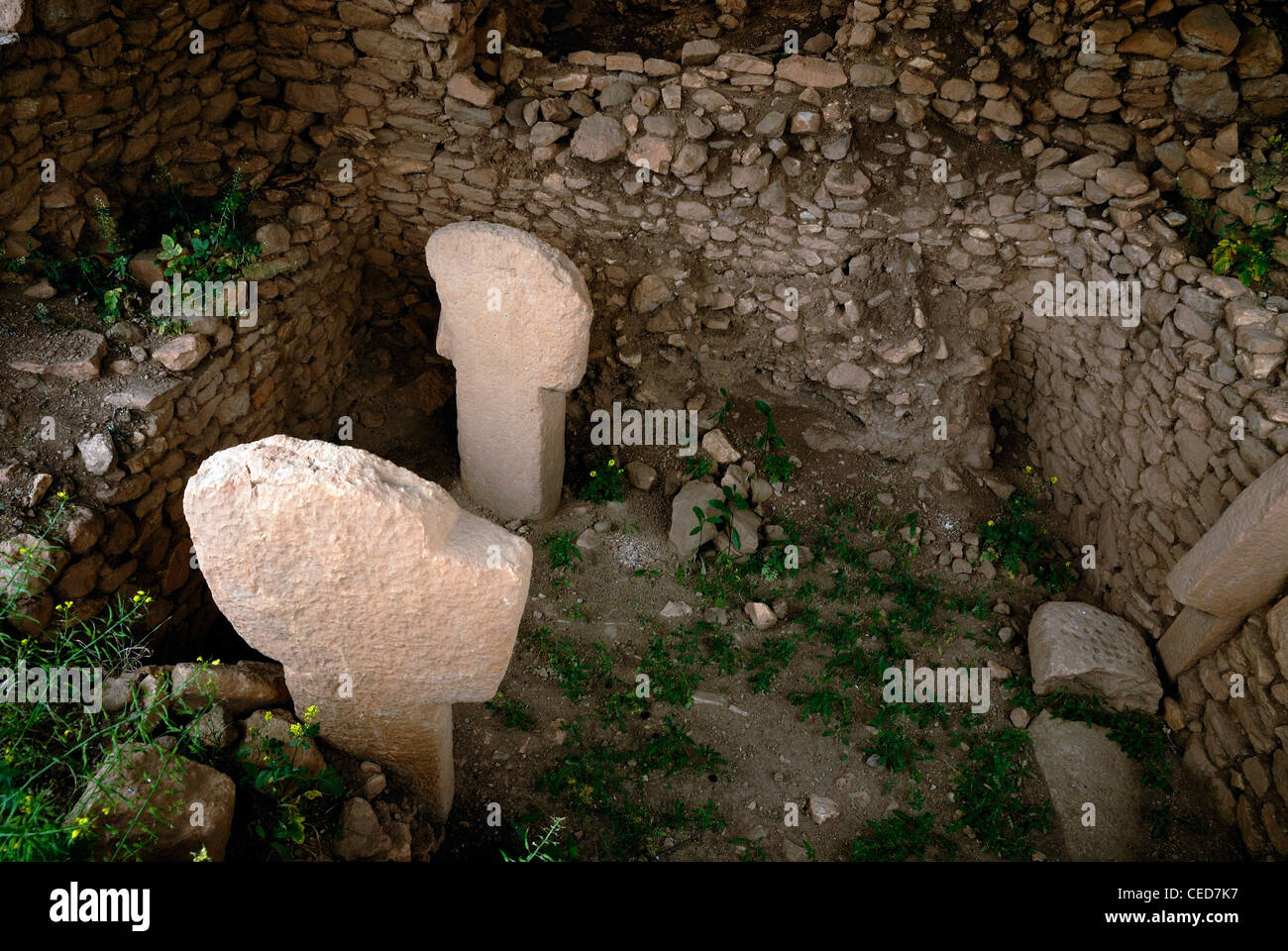 Göbekli Tepe humaine connue la plus ancienne structure religieuse 10e milenium BC Şanlıurfa Turquie Banque D'Images