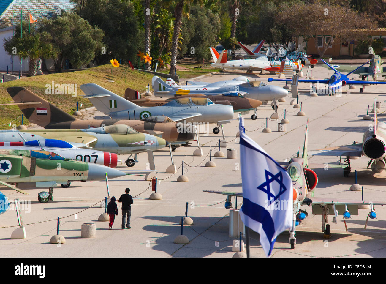 Israël, le Néguev, être-er Sheva, de l'air israélienne, Musée israélien Hatzerim Air Force Base Banque D'Images