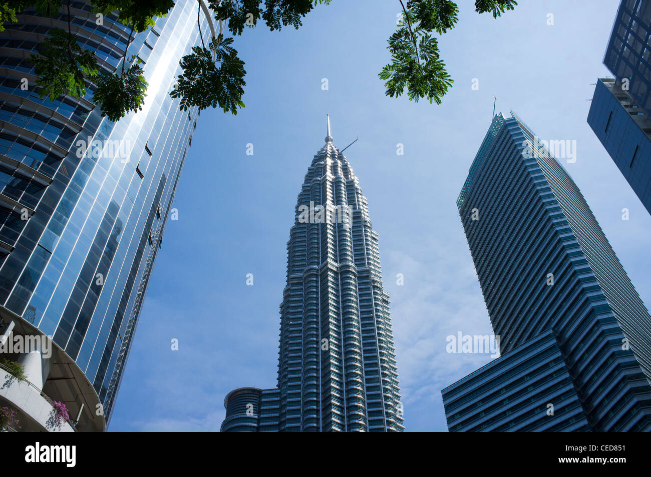 Les tours Petronas, Kuala Lumpur, Malaisie Banque D'Images