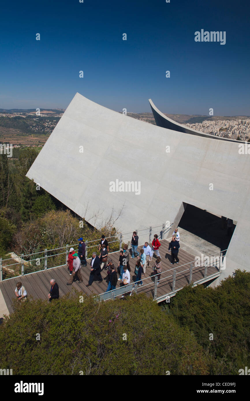 Israël, Jérusalem, le Mont Herzl, Vad Yashem Holocaust Memorial, extérieur Banque D'Images