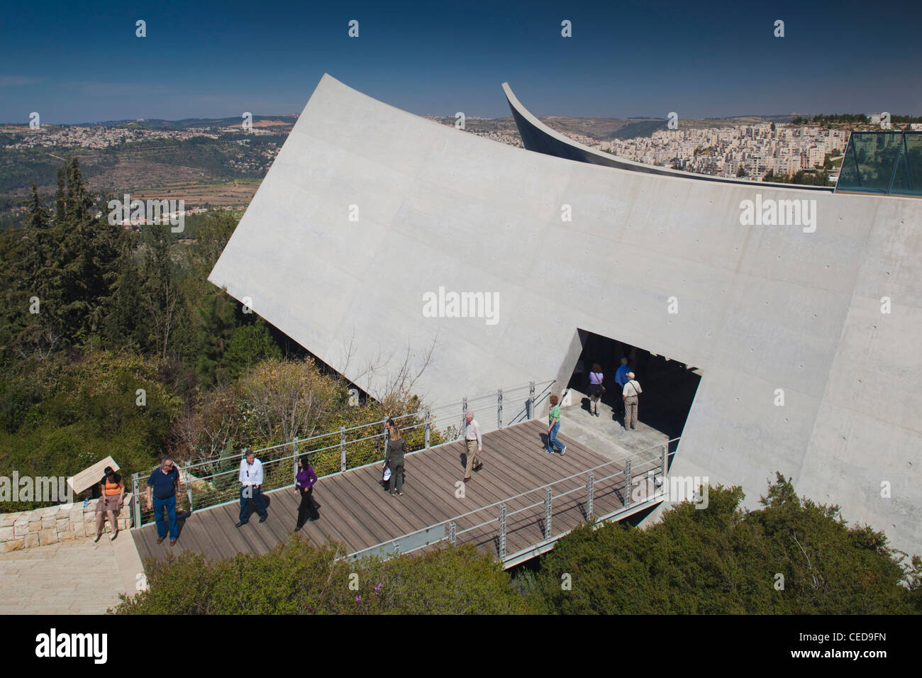 Israël, Jérusalem, le Mont Herzl, Vad Yashem Holocaust Memorial, extérieur Banque D'Images