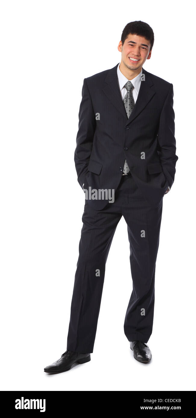 Young smiling asian woman full body Banque D'Images