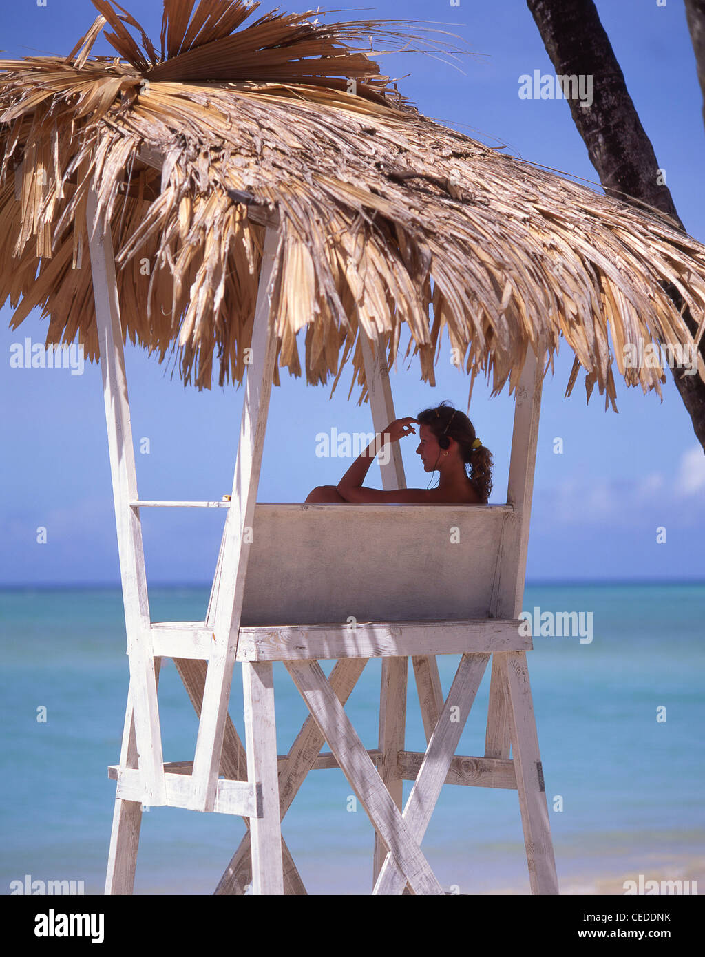 Pigeon point Lookout, Tobago, Trinité-et-Tobago, Petites Antilles, Caraïbes Banque D'Images