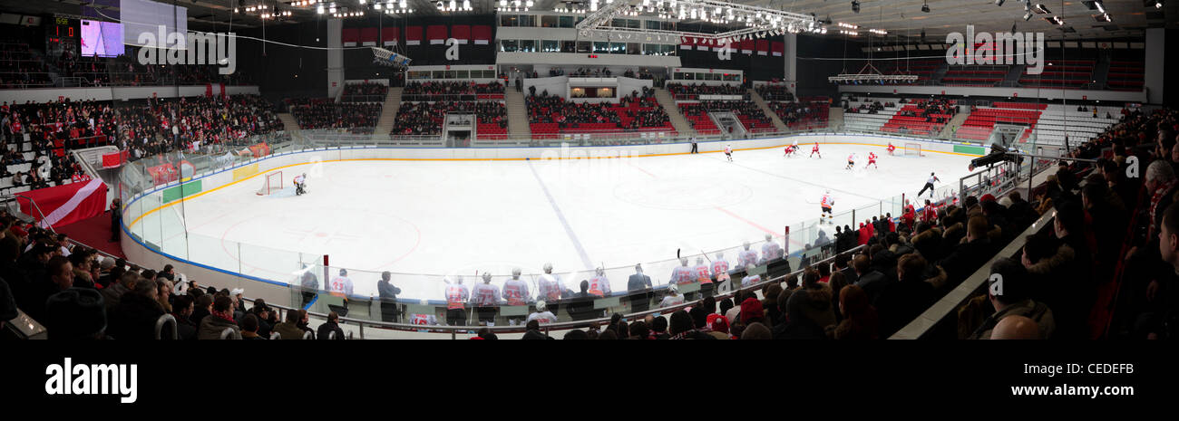 Panorama de hockey stadium Banque D'Images