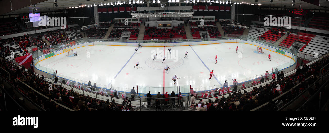 Panorama de hockey stadium Banque D'Images