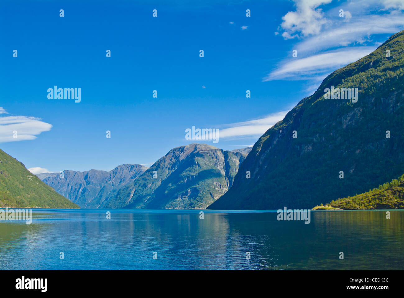 Plus fjord Sunnylvsfjorden et Romsdal Norvège Europe Banque D'Images