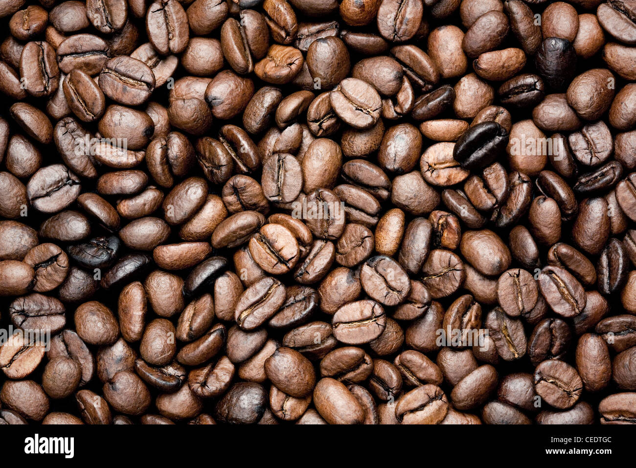 Fresh roasted Coffee beans' contexte Banque D'Images