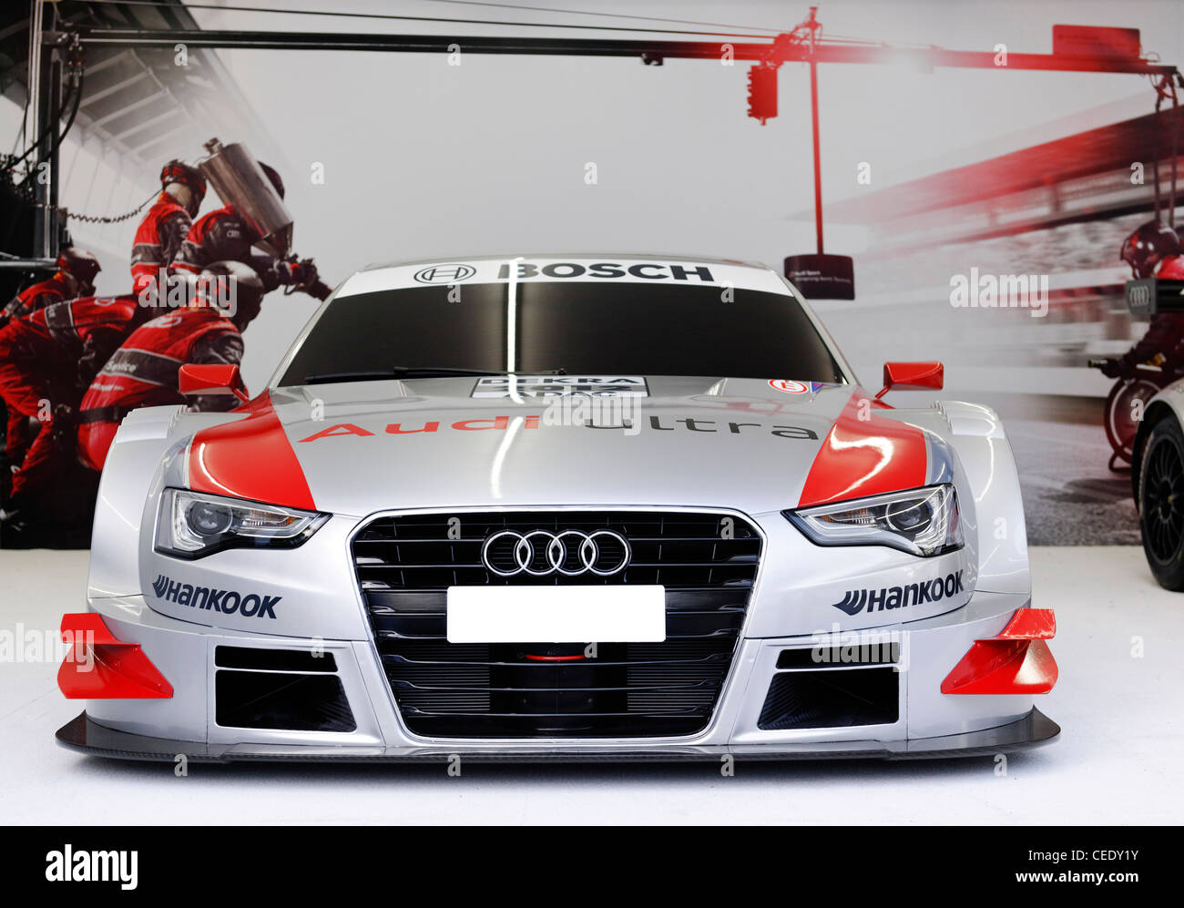 AUDI A5 DTM Voiture de course, l'IAA International Motor Show 2011, Frankfurt am Main, Hesse, Germany, Europe Banque D'Images