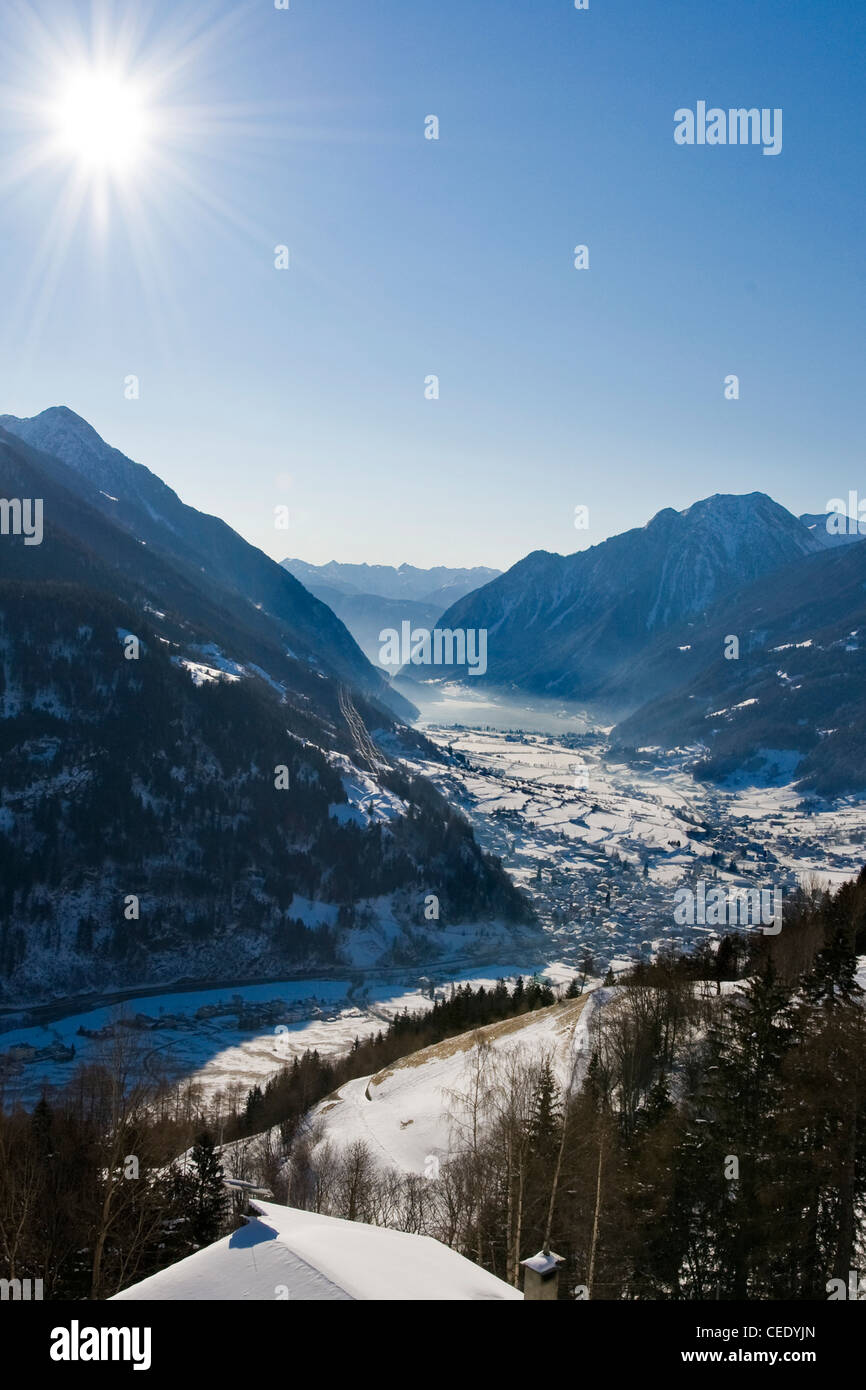 Vallée de Poschiavo, Bernina Express, Suisse Banque D'Images
