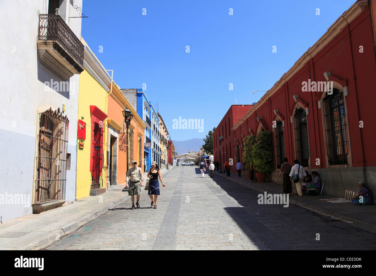 La rue Alcala , la ville d'Oaxaca, Oaxaca, Mexique, Amérique Latine Banque D'Images