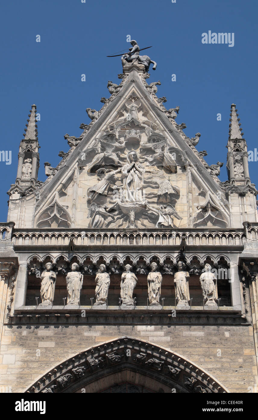 La Cathédrale Notre Dame, Reims, France. (Notre-Dame de Reims (Notre Dame de Reims)). Banque D'Images