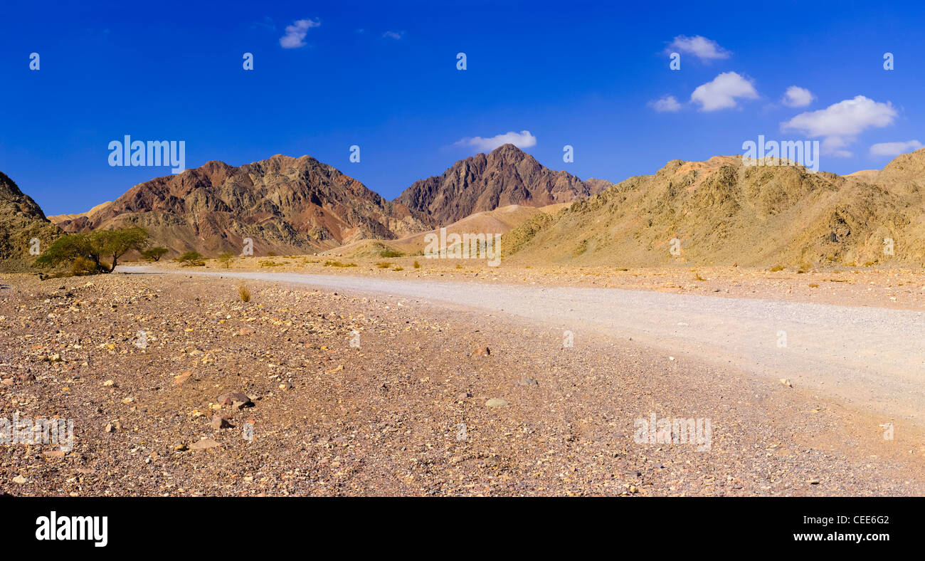 Mt. Rehaboam et Mt. Josaphat, Masiv Eilat réserve naturelle, District Sud, Israël Banque D'Images