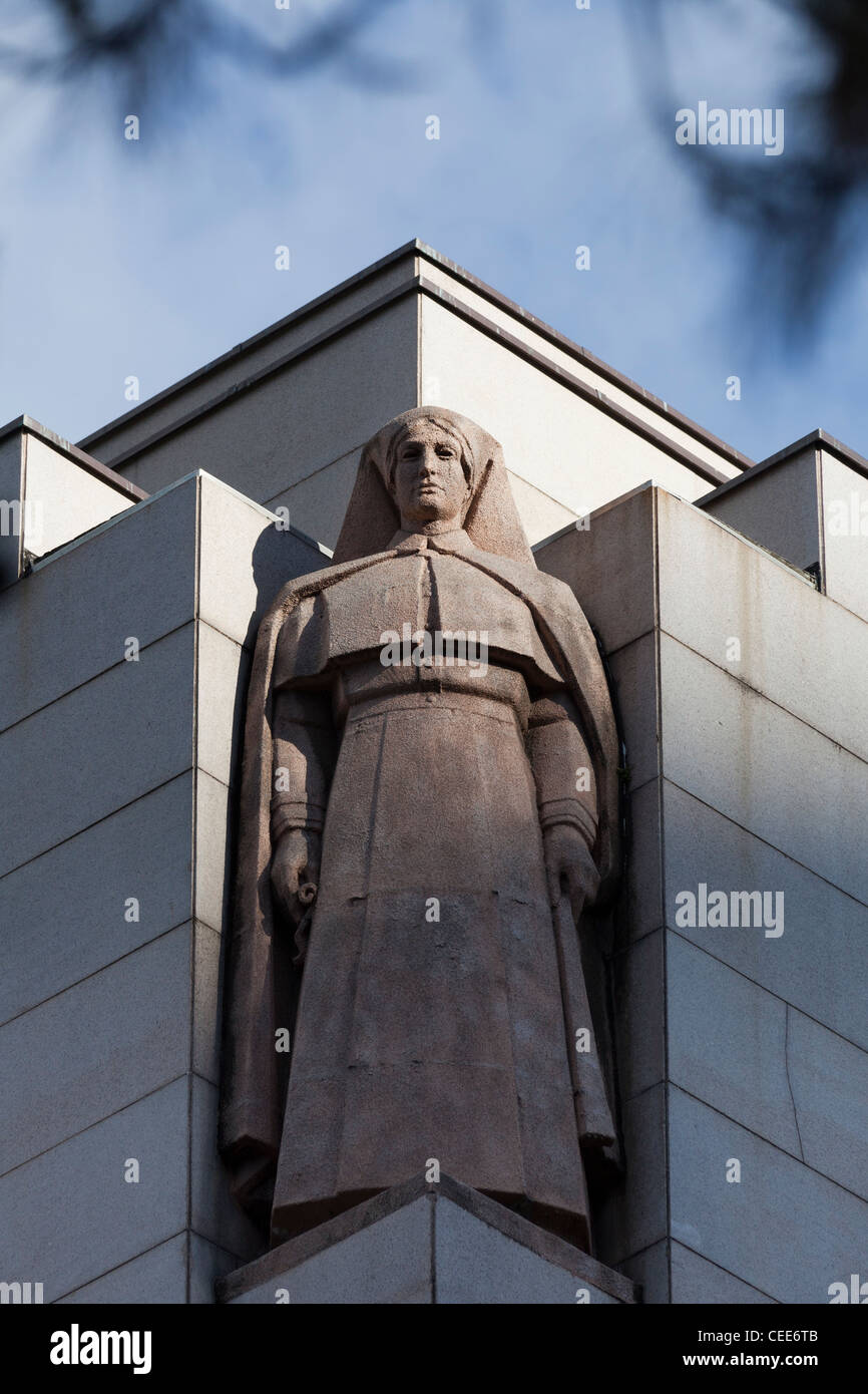 Détail de la sculpture, l'ANZAC War Memorial, Hyde Park Sydney, Australie Banque D'Images