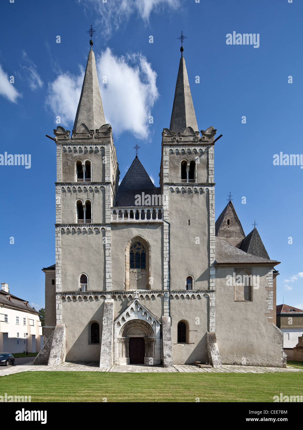 Spišská Kapitula (deutsch Zipser Chapitre, ungarisch Szepeshely Martinskathedrale, Westfassade), Banque D'Images