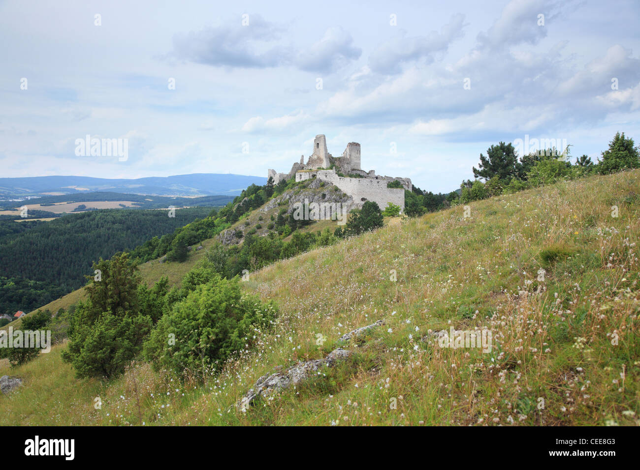 ,Château Cachtice,Slovaquie,Cachticky,ruines Banque D'Images