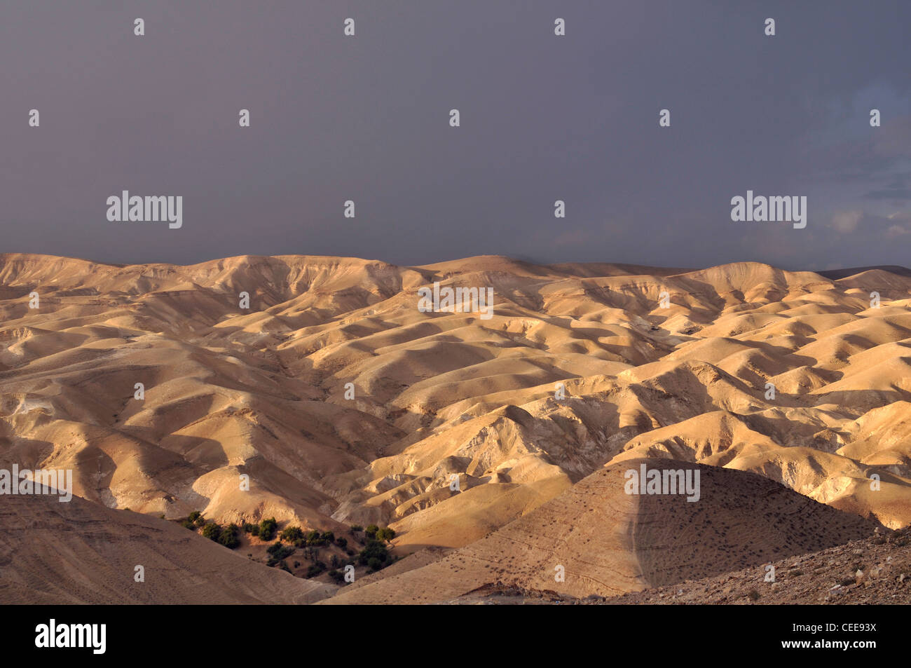 Panorama du désert de Judée Banque D'Images