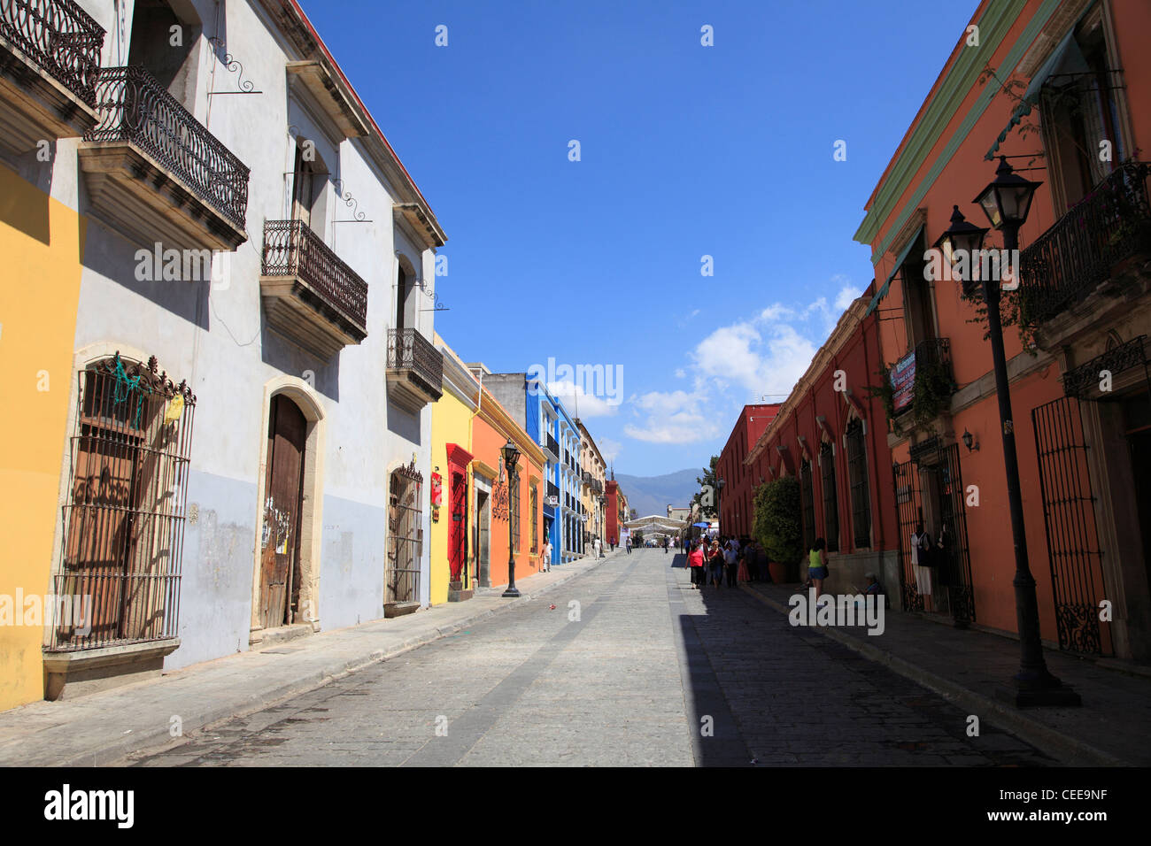 La rue Alcala , la ville d'Oaxaca, Oaxaca, Mexique, Amérique Latine Banque D'Images