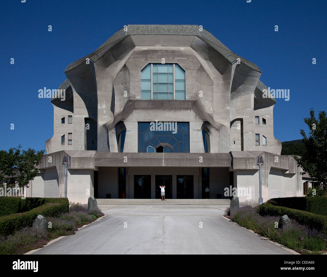 Dornach, le Goetheanum, Sitz der Allgemeinen Anthroposophischen Gesellschaft, Baubeginn 1925, Ansicht von Westen Banque D'Images