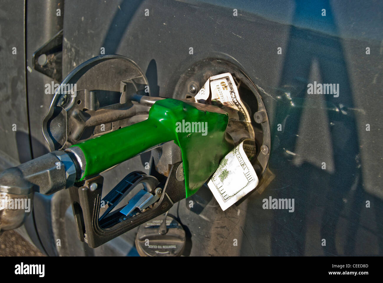 Coût élevé du carburant - conceptuelles Banque D'Images