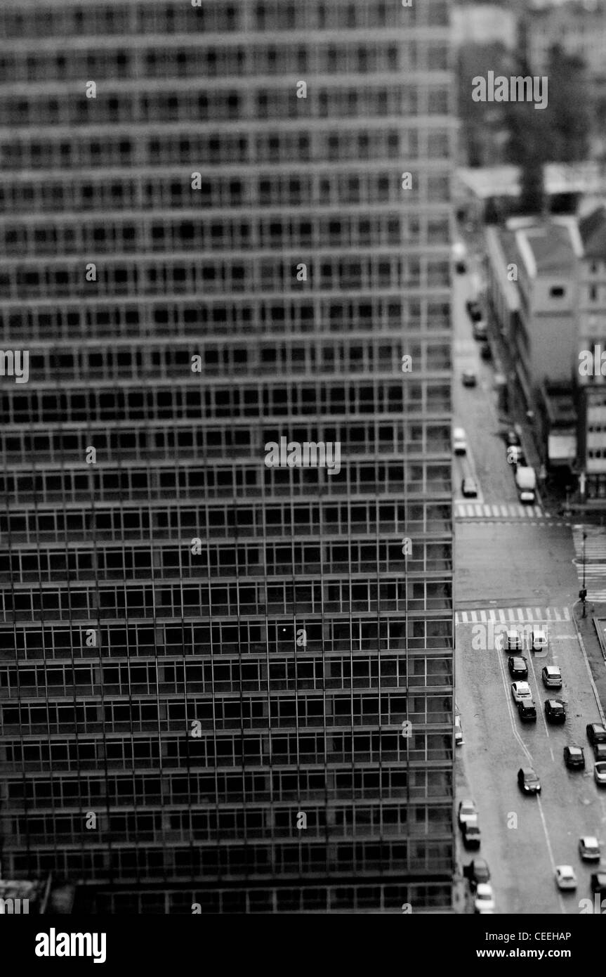 Milan, vue aérienne avec skyscraper Banque D'Images