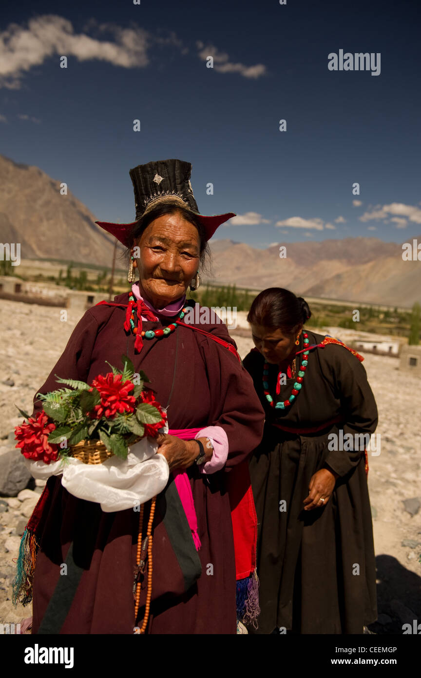 Le mode de vie des gens de l'himalaya Ladakh Inde Banque D'Images