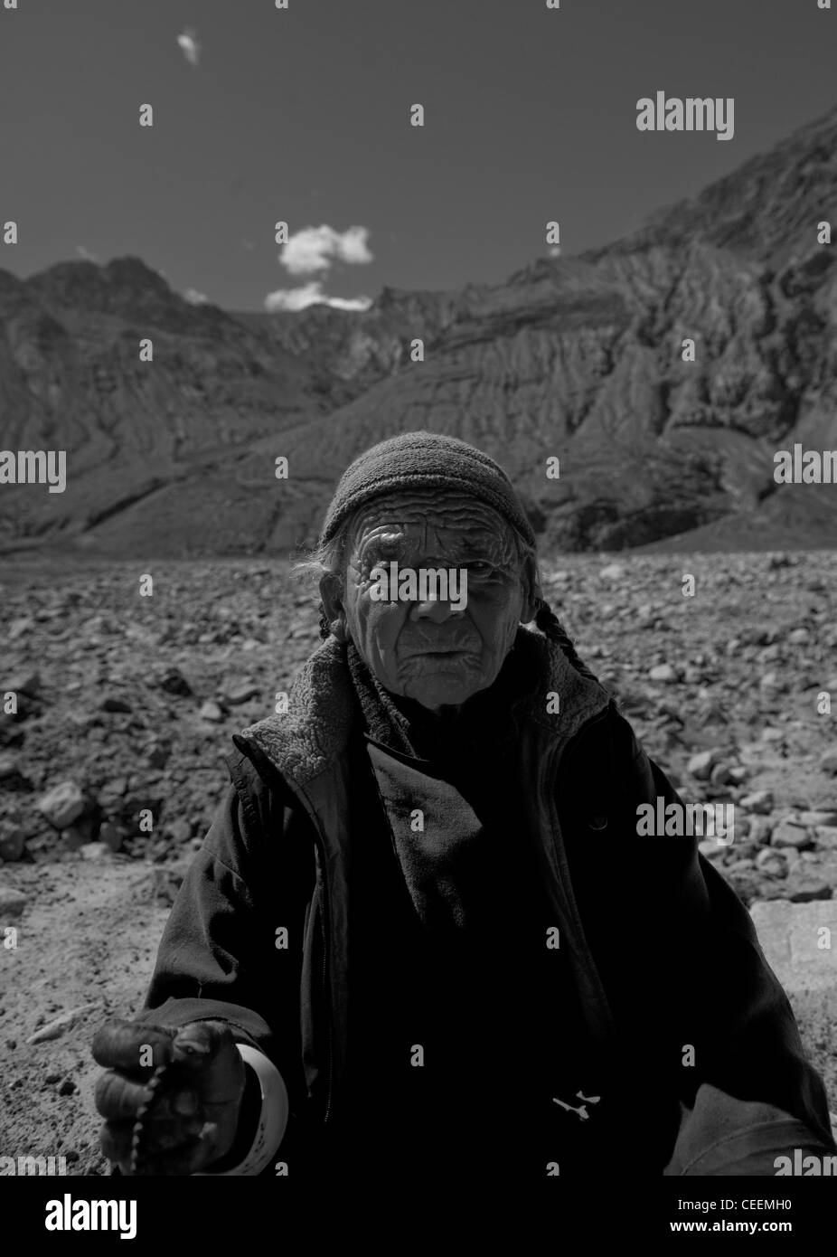 Le mode de vie des gens de l'himalaya Ladakh Inde Banque D'Images