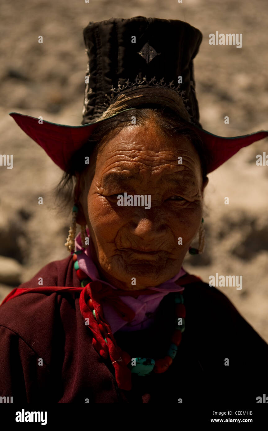 Le mode de vie des gens de l'himalaya Ladakh Inde Banque D'Images