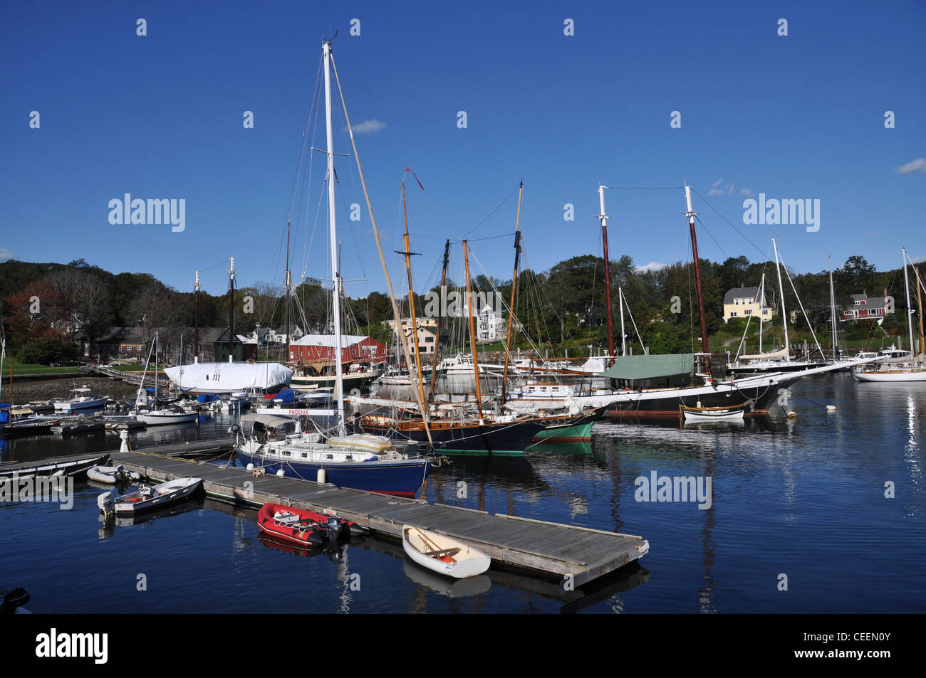Port de Camden, dans le Maine, la Nouvelle Angleterre, USA Banque D'Images