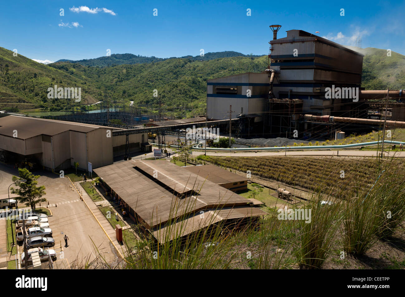 Anglo American plc's Loma de nickel Nickel Mine et usine de transformation. Près de Caracas, Venezuela. Banque D'Images