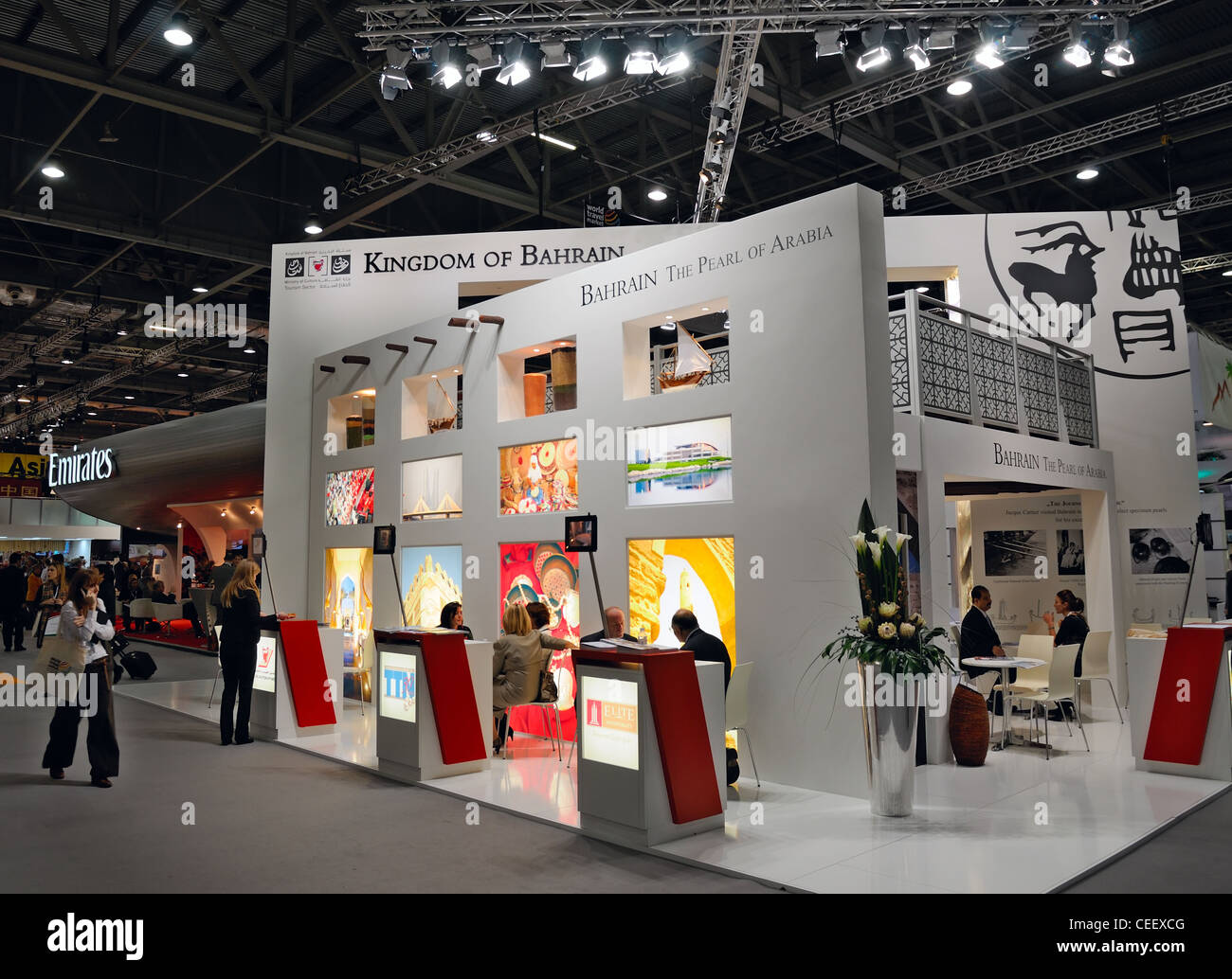 Londres : 'World Travel Market' exhibition, Excel Banque D'Images