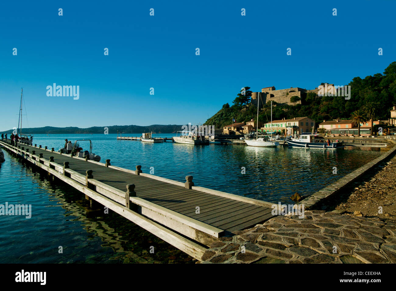 L'île de Port Cros, Var, Provence, France Banque D'Images