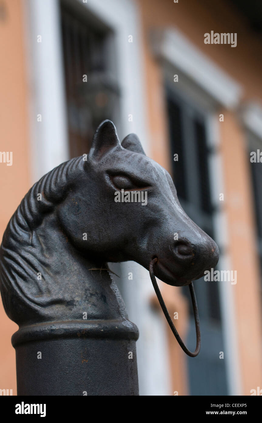 Cheval de fer Poste de quartier français de la Nouvelle Orléans Banque D'Images