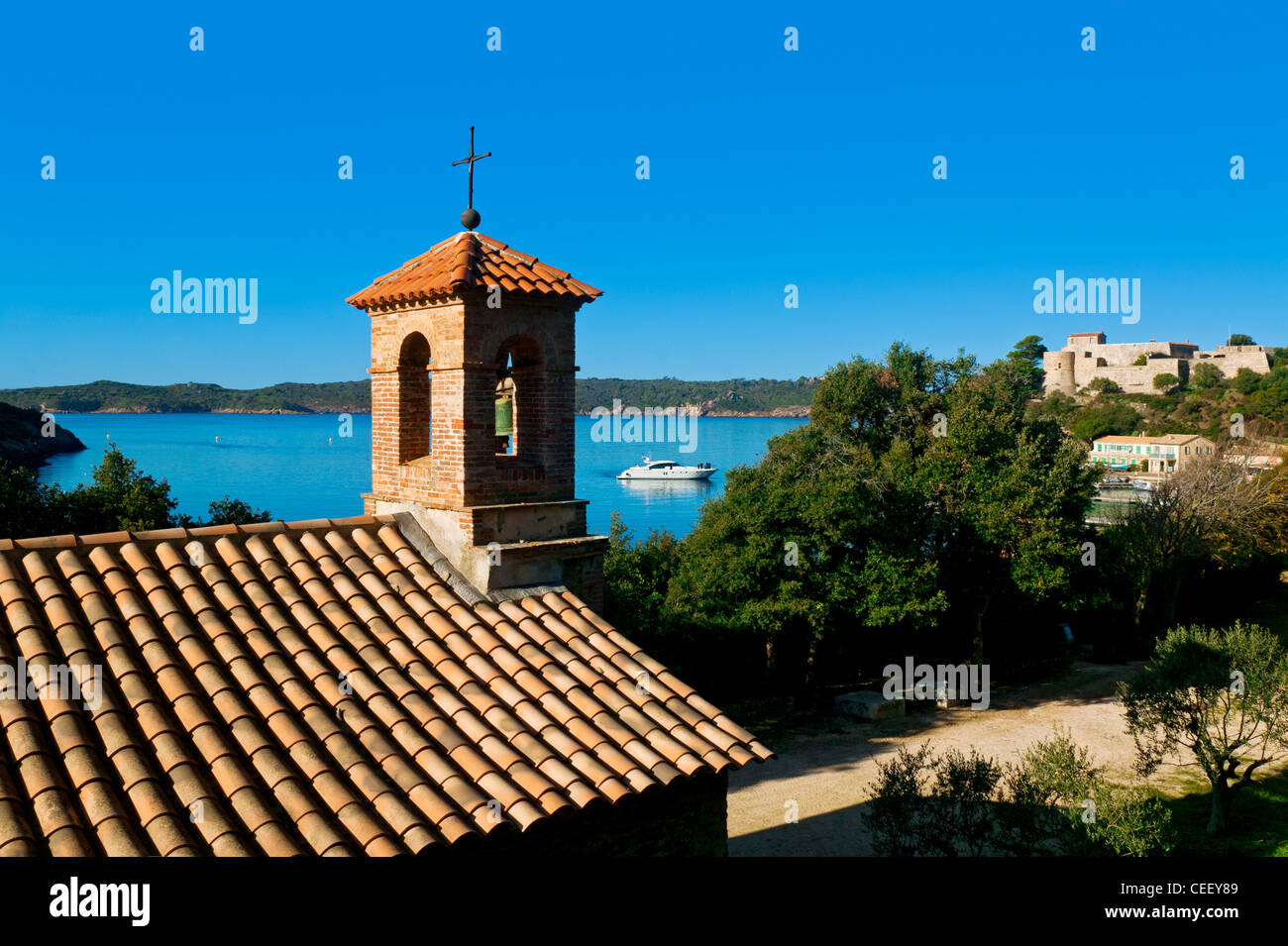 L'île de Port Cros, Var, Provence, France Banque D'Images