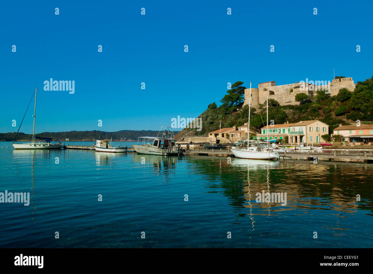 L'île de Port Cros, Var, Provence, France Banque D'Images