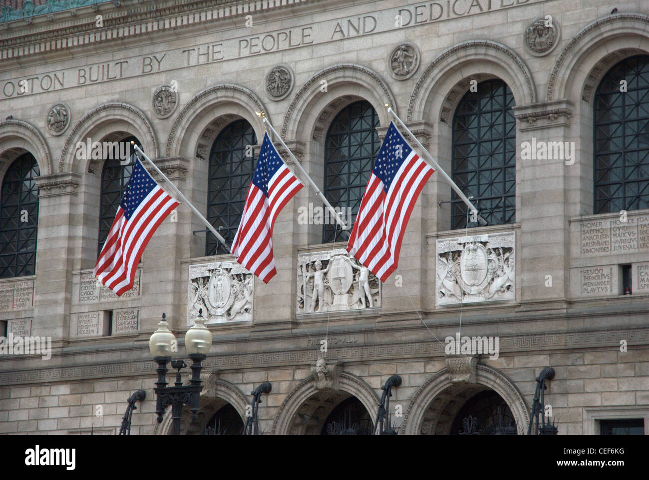 Public Library, Boston Banque D'Images