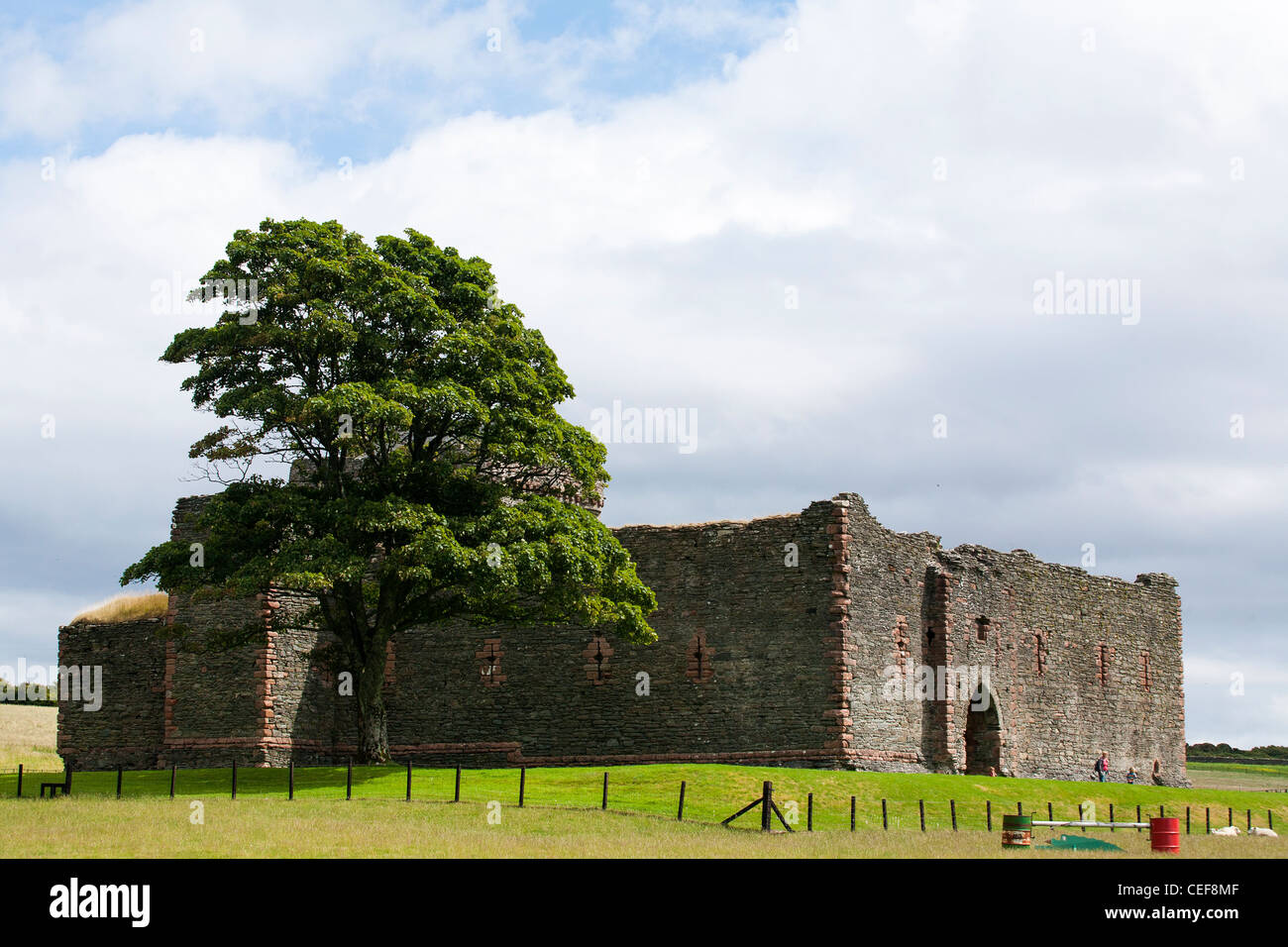 Château de Skipness, un château en ruine et abandonné sur Kintyre dans l'ouest de l'Écosse. Banque D'Images