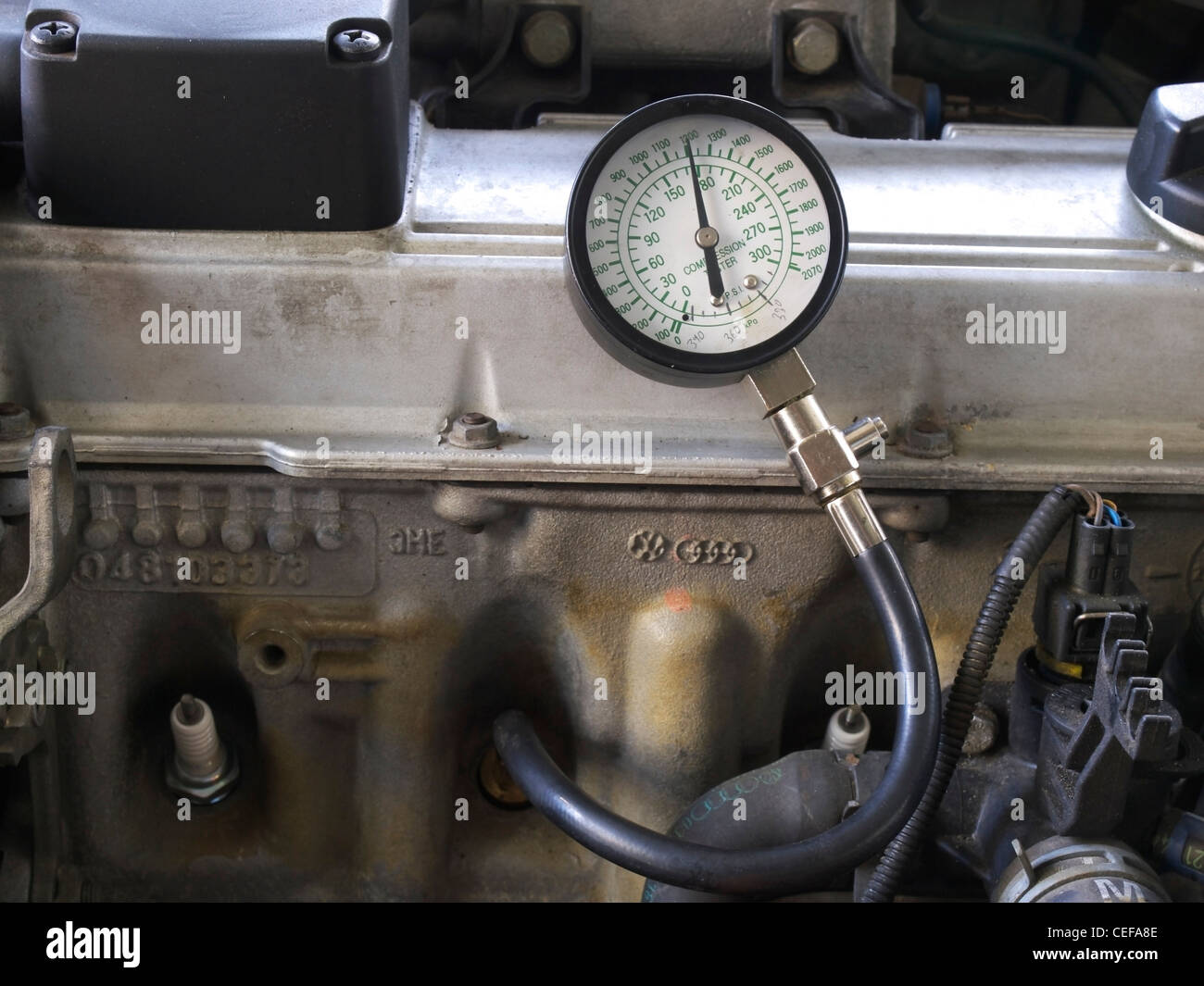 Test de compression Banque D'Images