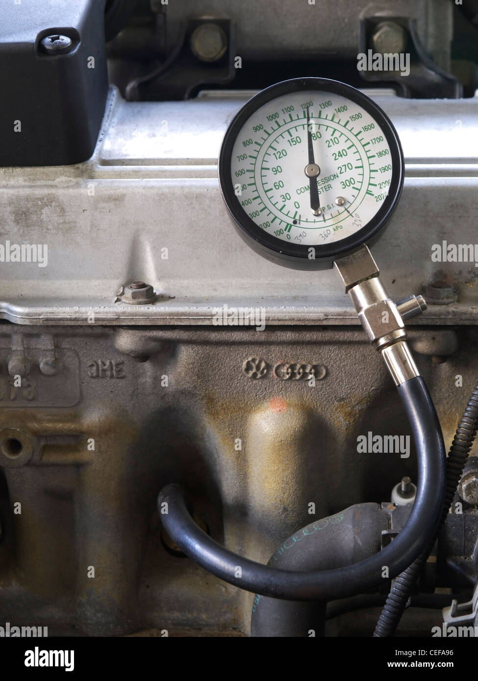 Test de compression Banque D'Images