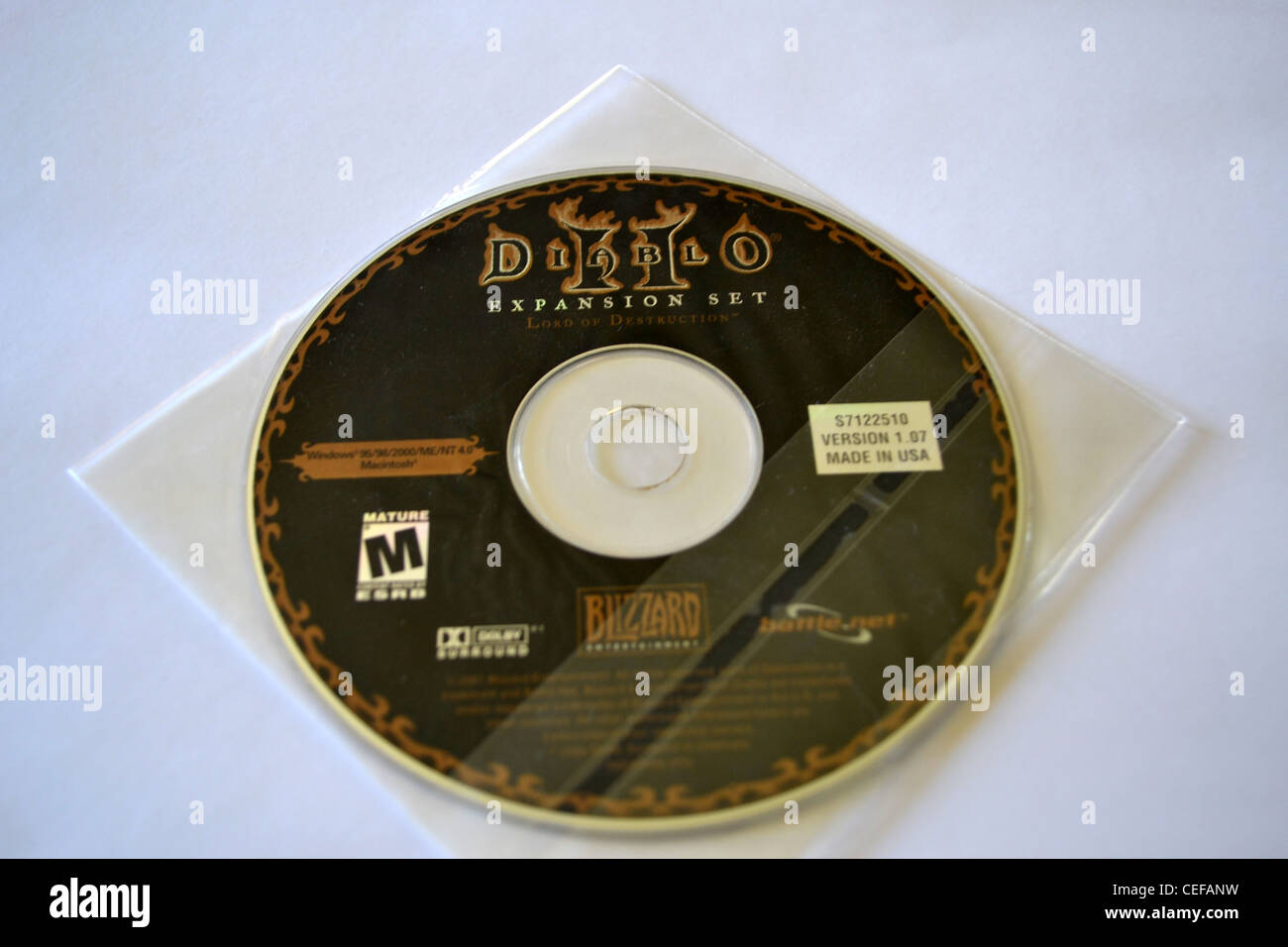 Diablo 2 Lord of Destruction, disque d'extension Banque D'Images