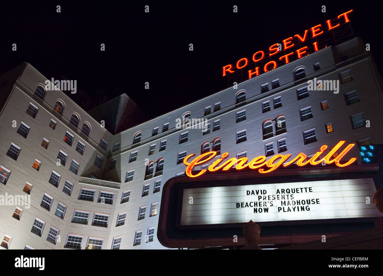 États-unis, Californie, Los Angeles, Hollywood, un hôtel sur le Boulevard Banque D'Images