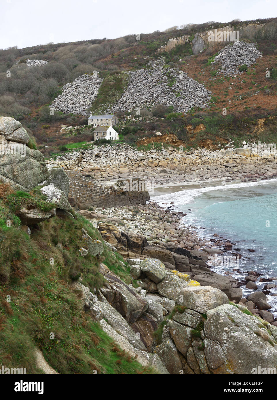 Lamorna Cove West Cornwall Pays Angleterre UK Banque D'Images