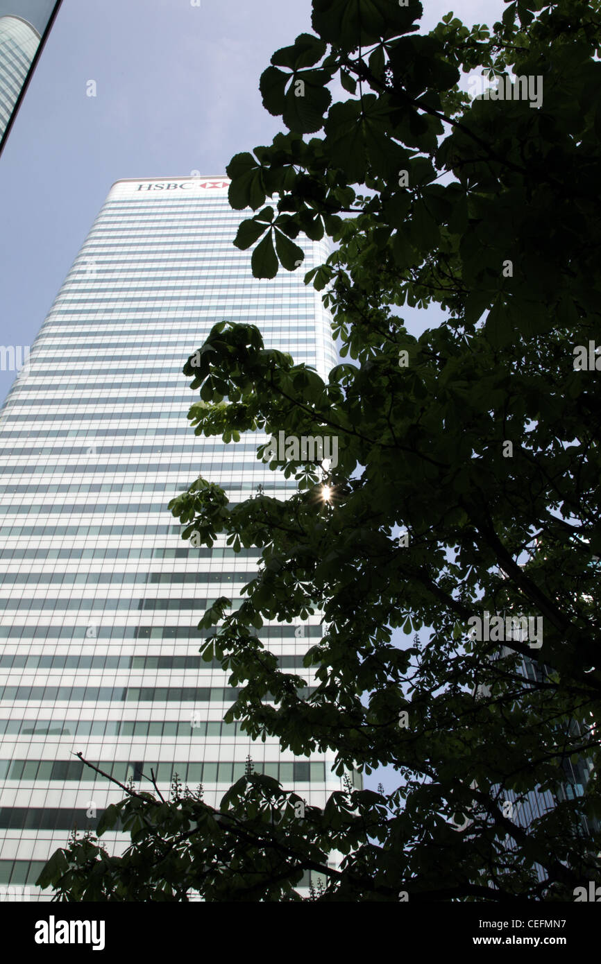 L'investissement de la Banque HSBC siège dans la ville de Londres en Angleterre Banque D'Images