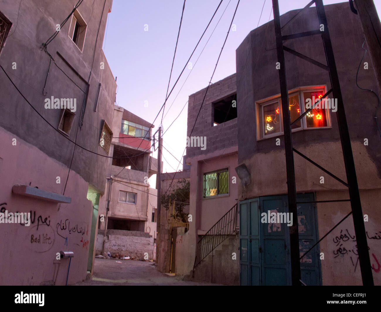 La Palestine,ouest,banque,à l'occupation du camp de réfugiés, Banque D'Images